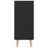 Aparador de madera de ingeniería negro 90x30x72