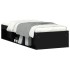 Estructura de cama negra 75x190