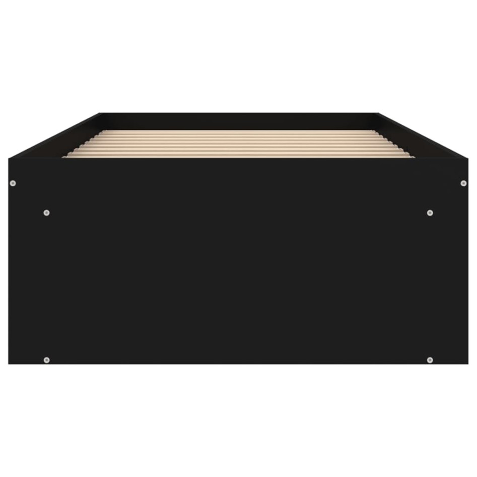 Estructura de cama negra 75x190