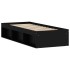 Estructura de cama negra 75x190