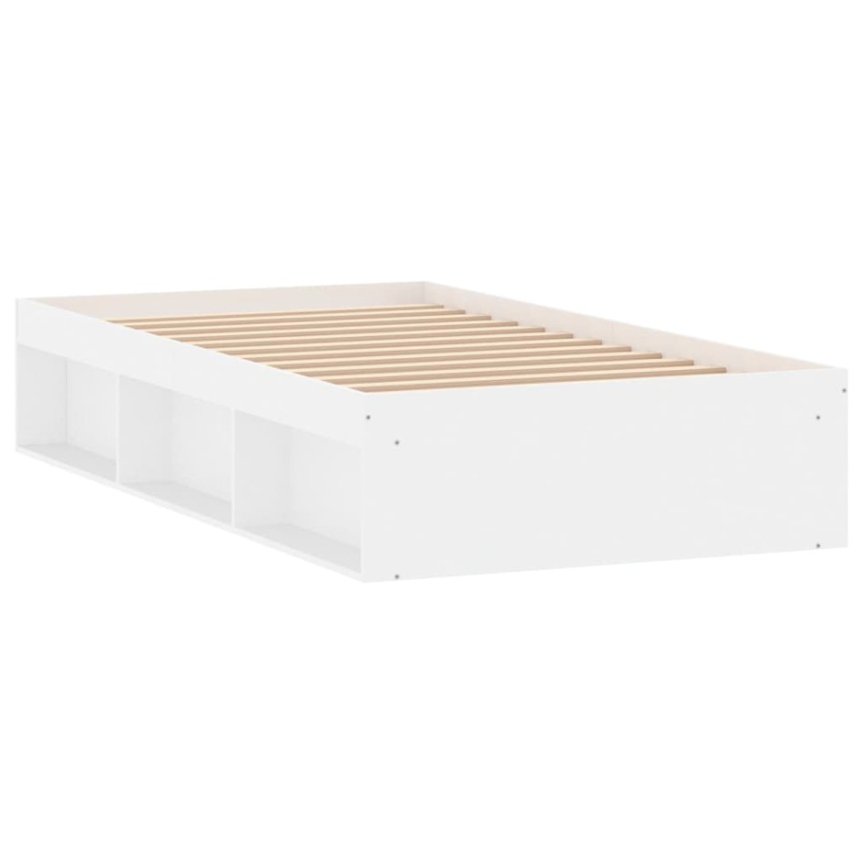 Estructura de cama blanca 100x200