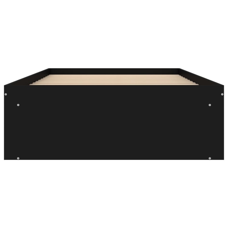 Estructura de cama negra 90x200