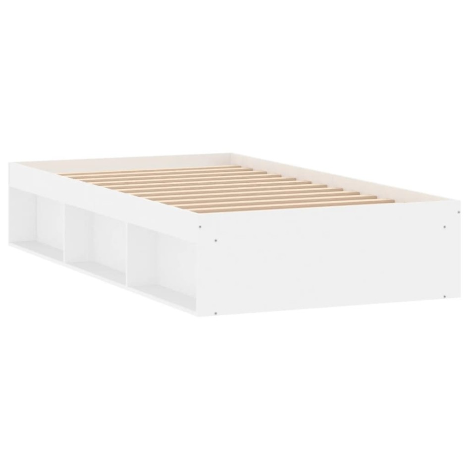 Estructura de cama blanca 90x190