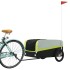 Remolque para bicicleta hierro negro y verde 45