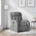 Sillón reclinable de masaje de tela gris