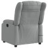 Sillón reclinable de masaje de tela gris
