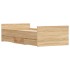 Estructura de cama con cabecero piecero roble Sonoma 90x190