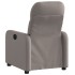 Sillón reclinable de tela gris
