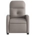 Sillón reclinable de tela gris