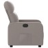 Sillón reclinable de tela gris