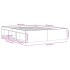 Estructura de cama blanca 160x200