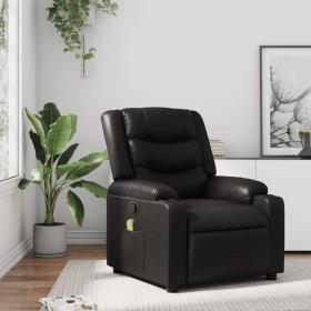 Sillón de masaje reclinable cuero sintético
