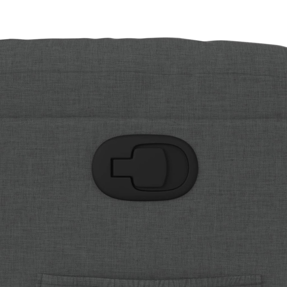 Sillón reclinable de tela gris