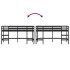 Cama alta de niños escalera madera maciza pino negra 90x190