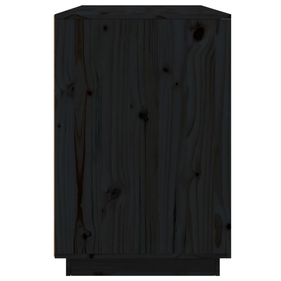Escritorio madera maciza de pino negro 140x50x75