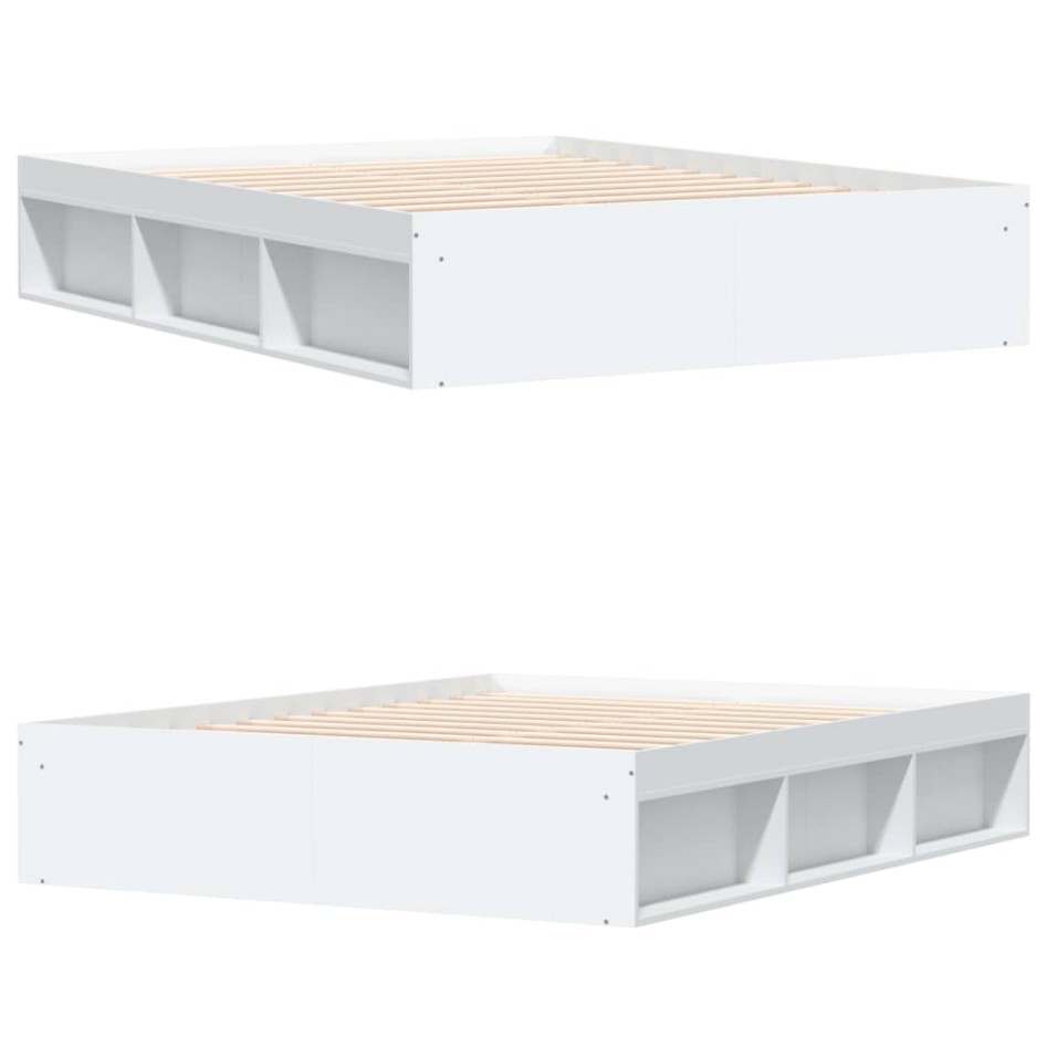 Estructura de cama blanca 140x200