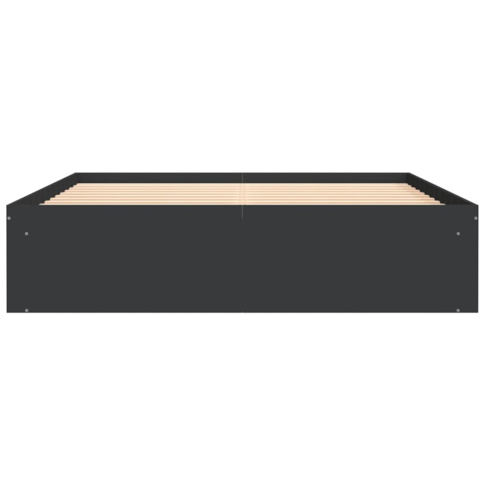 Estructura de cama negra 150x200