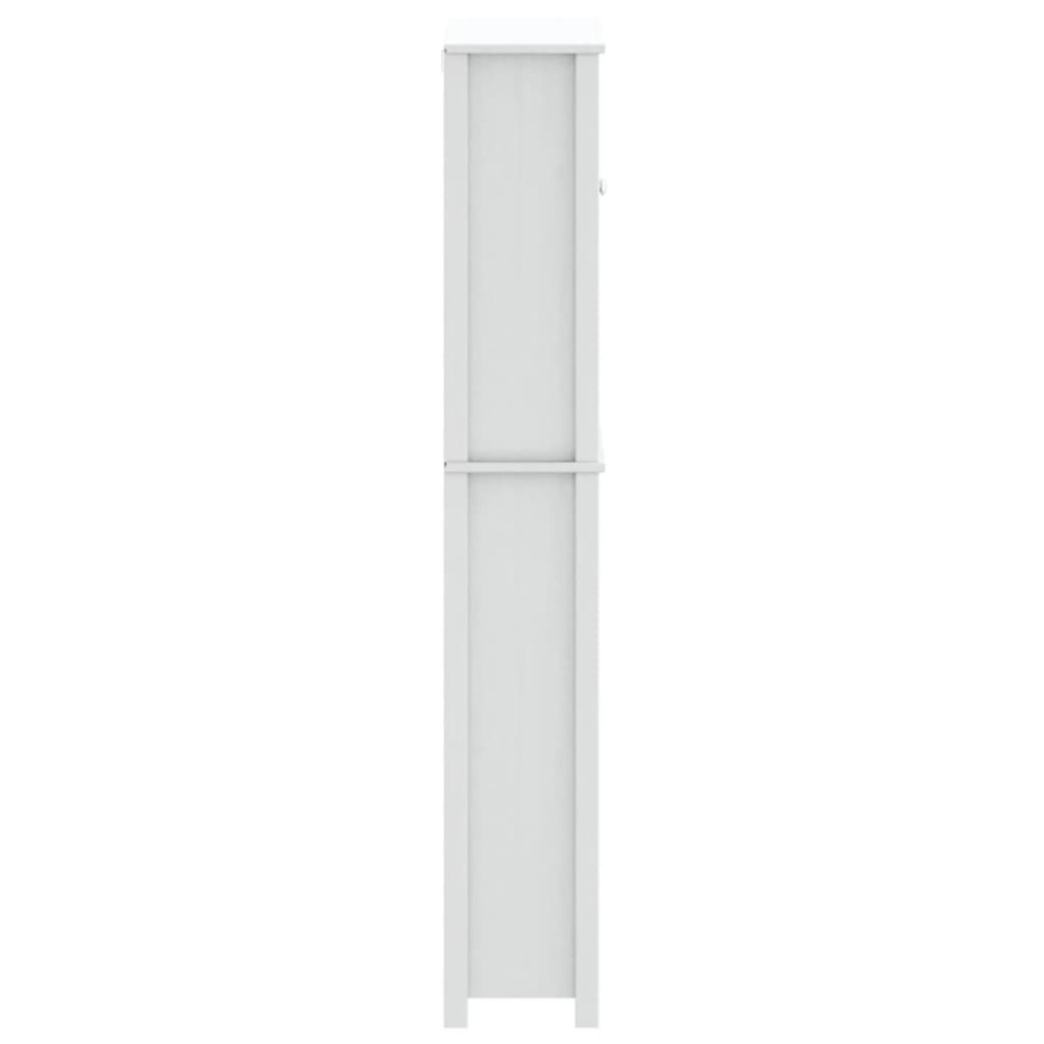 Mueble para lavadora BERG madera maciza blanco 76x27x164,5