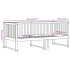 Sofá cama madera maciza de pino blanco 90x200