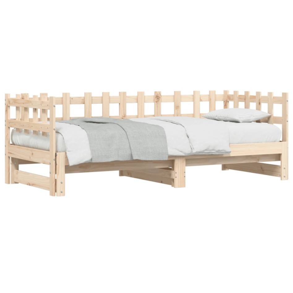 Sofá cama extraíble madera maciza de pino 2x(90x200)