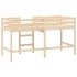 Cama alta de niños escalera madera maciza pino 80x200