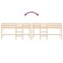 Cama alta de niños escalera madera maciza pino 80x200