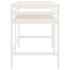 Cama alta de niños escalera madera maciza pino blanco 90x200
