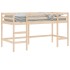 Cama alta de niños con escalera madera maciza pino 90x190