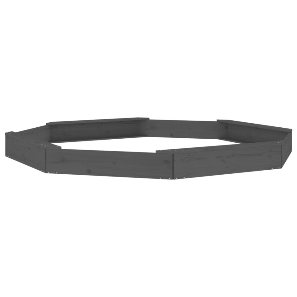 Arenero con asientos octógono madera maciza de pino