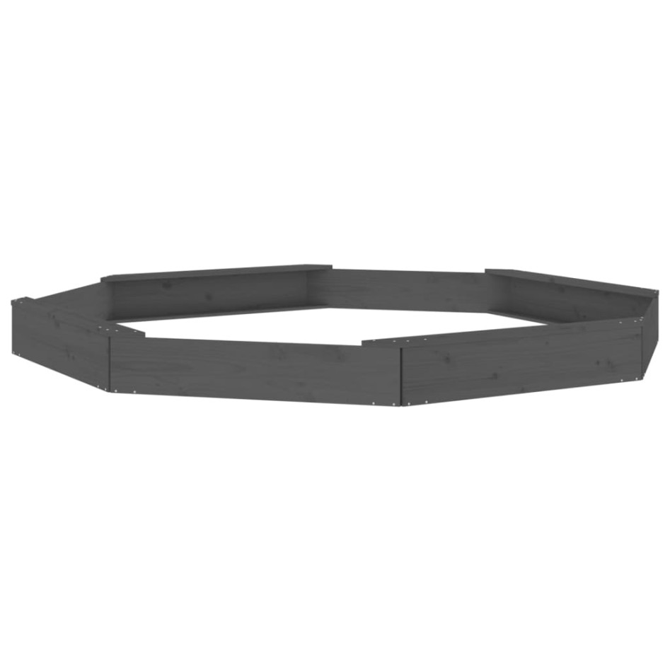 Arenero con asientos octógono madera maciza de pino