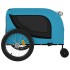 Remolque de bicicleta mascotas hierro tela Oxford azul