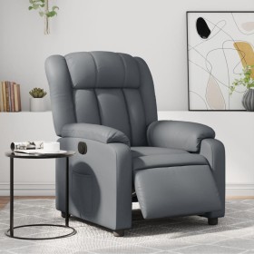 Sillón reclinable eléctrico de cuero sintético
