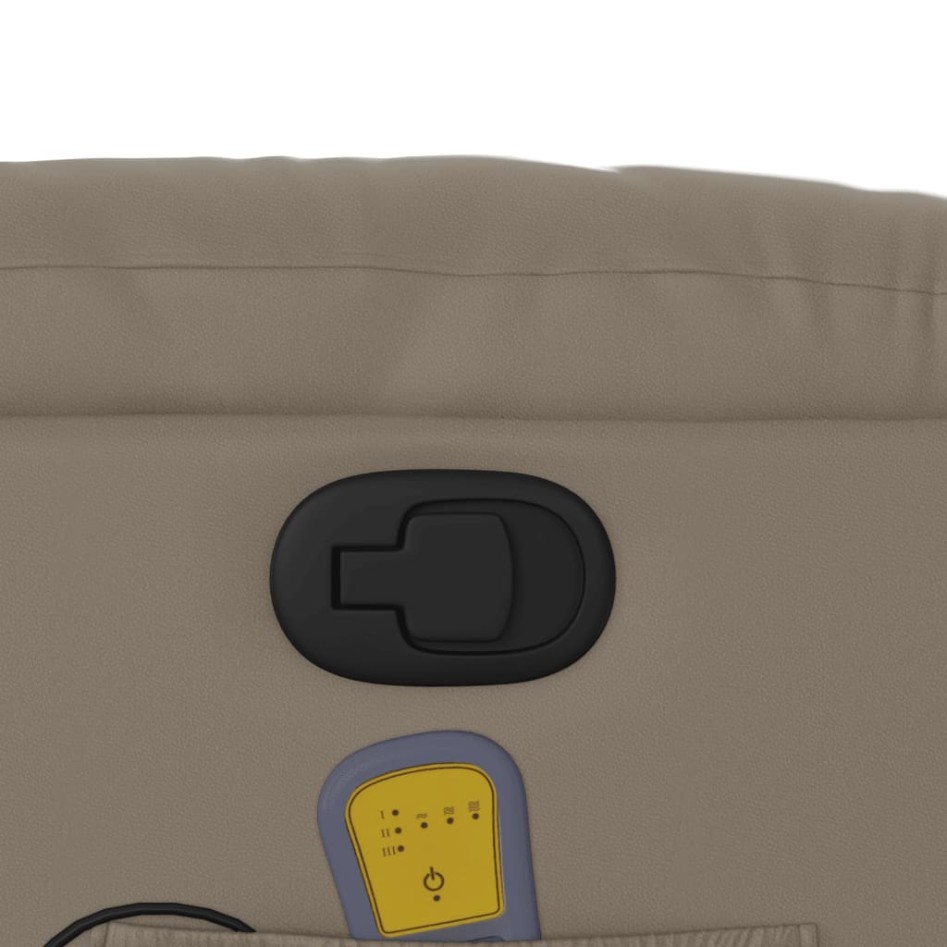 Sillón reclinable masaje pie cuero artificial color