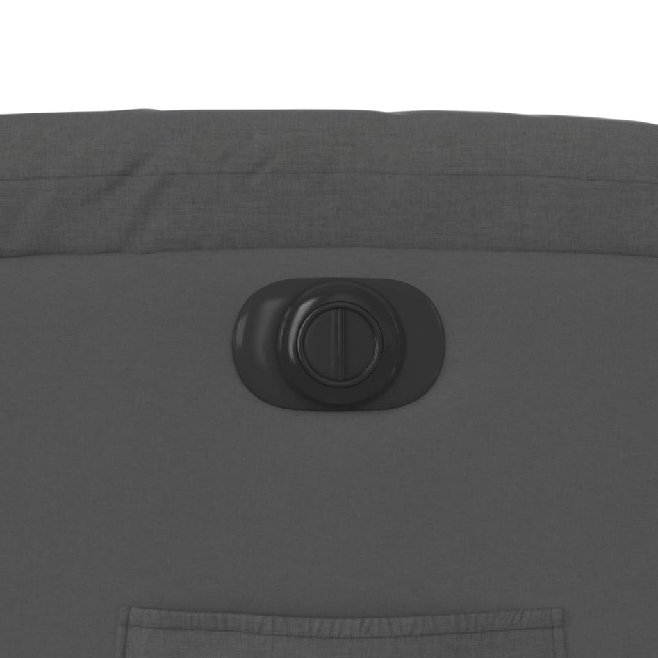 Sillón reclinable eléctrico de tela gris