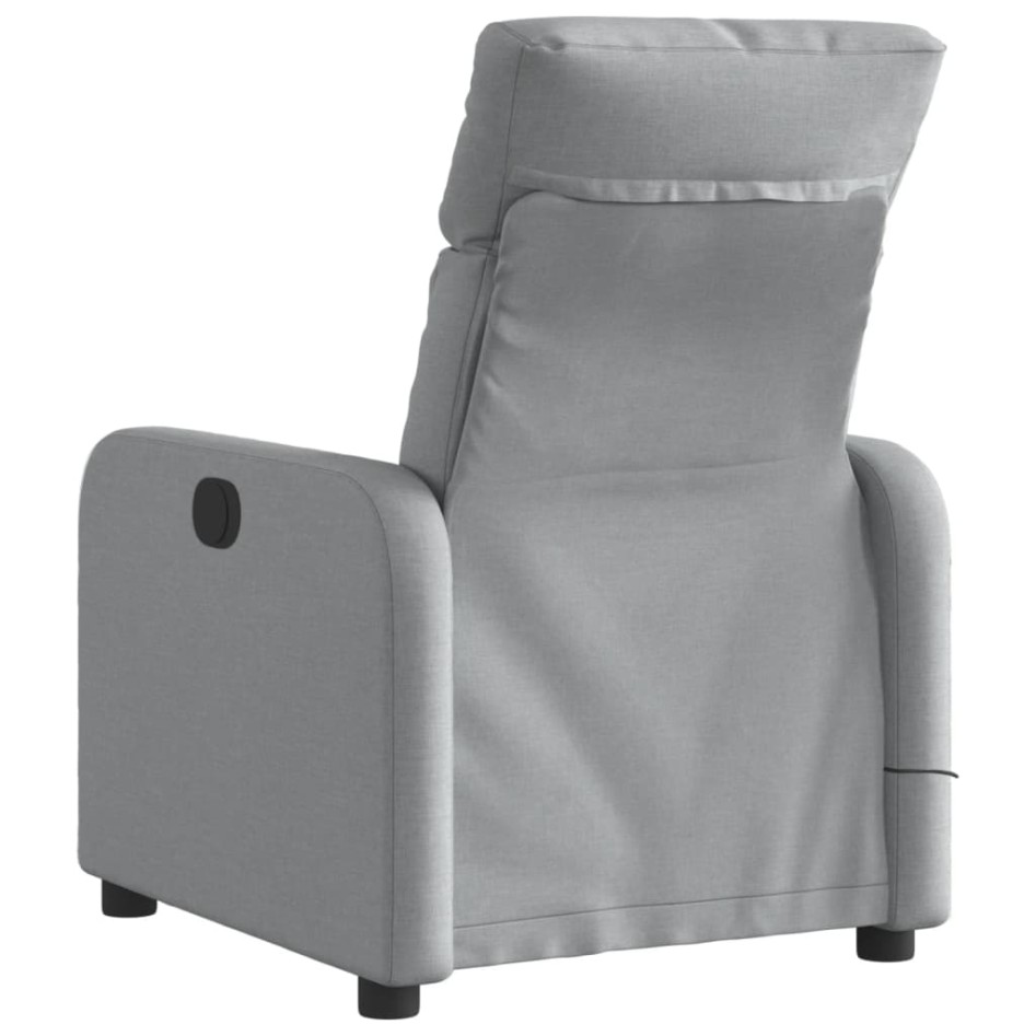 Sillón reclinable de masaje eléctrico tela gris