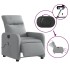 Sillón reclinable de masaje eléctrico tela gris