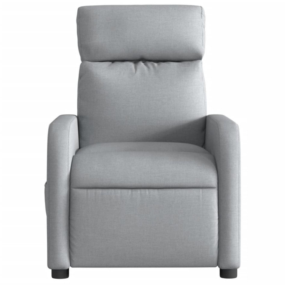 Sillón reclinable de masaje eléctrico tela gris