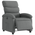 Sillón reclinable eléctrico de tela gris