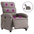 Sillón reclinable de masaje eléctrico tela gris
