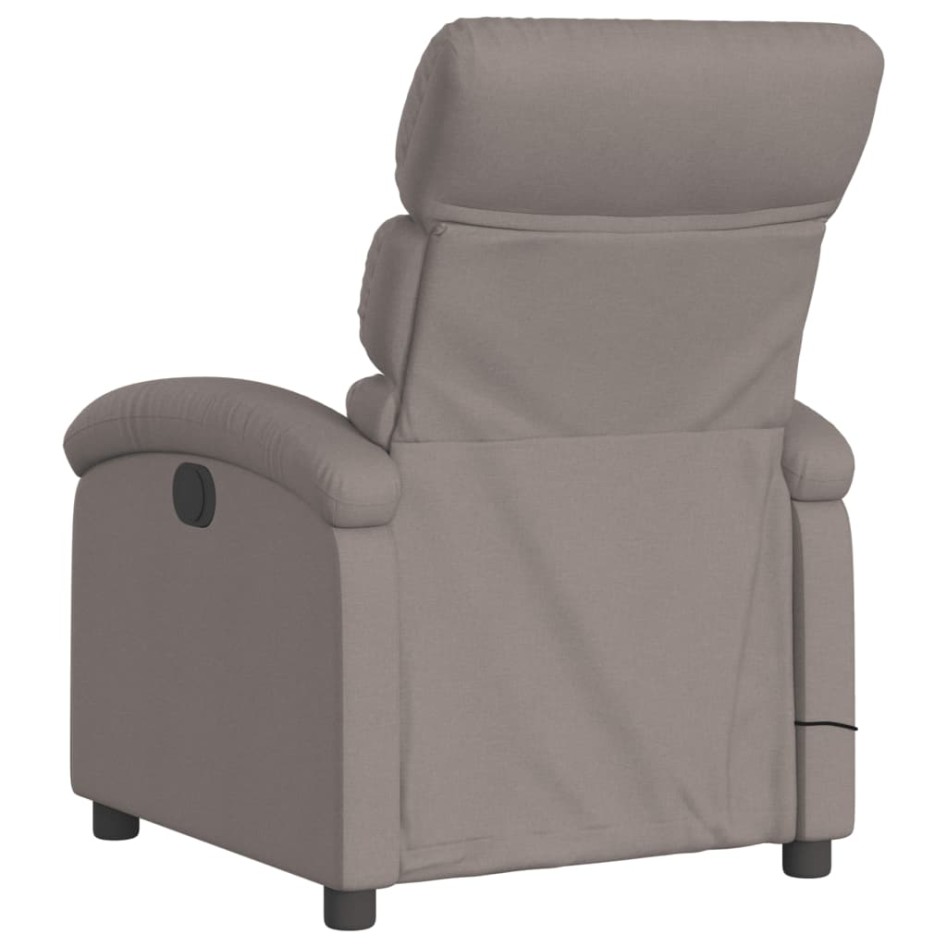 Sillón reclinable de masaje eléctrico tela gris