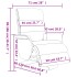 Sillón reclinable de masaje con reposapiés cuero sintético