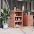 Mueble de cocina de exterior madera maciza Douglas 55x55x92