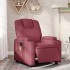 Sillón de masaje reclinable eléctrico tela rojo