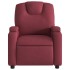 Sillón de masaje reclinable eléctrico tela rojo