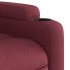 Sillón de masaje reclinable eléctrico tela rojo
