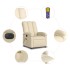Sillón reclinable de masaje eléctrico tela color