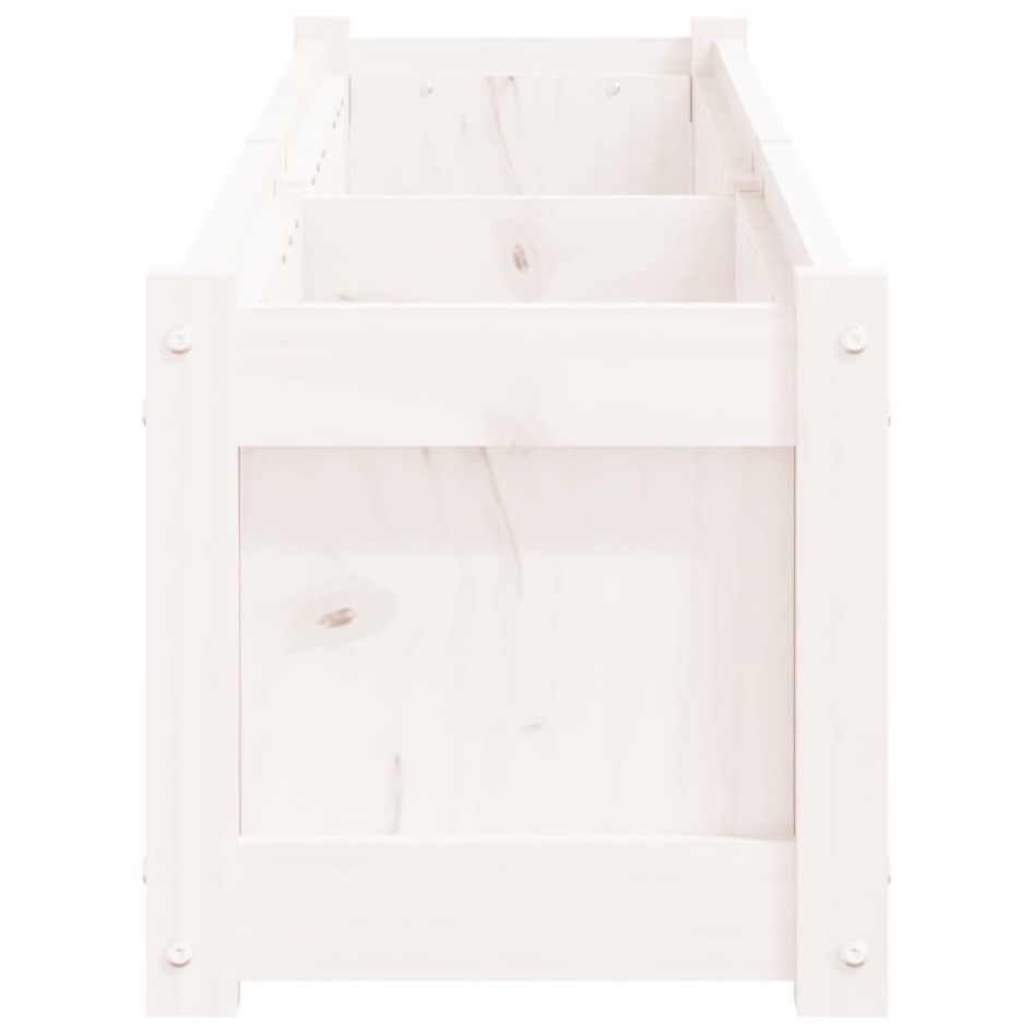 Jardineras de exterior 2 unidades madera maciza de pino