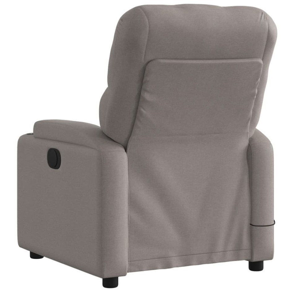 Sillón reclinable de masaje eléctrico tela gris