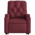 Sillón reclinable de masaje elevable tela rojo