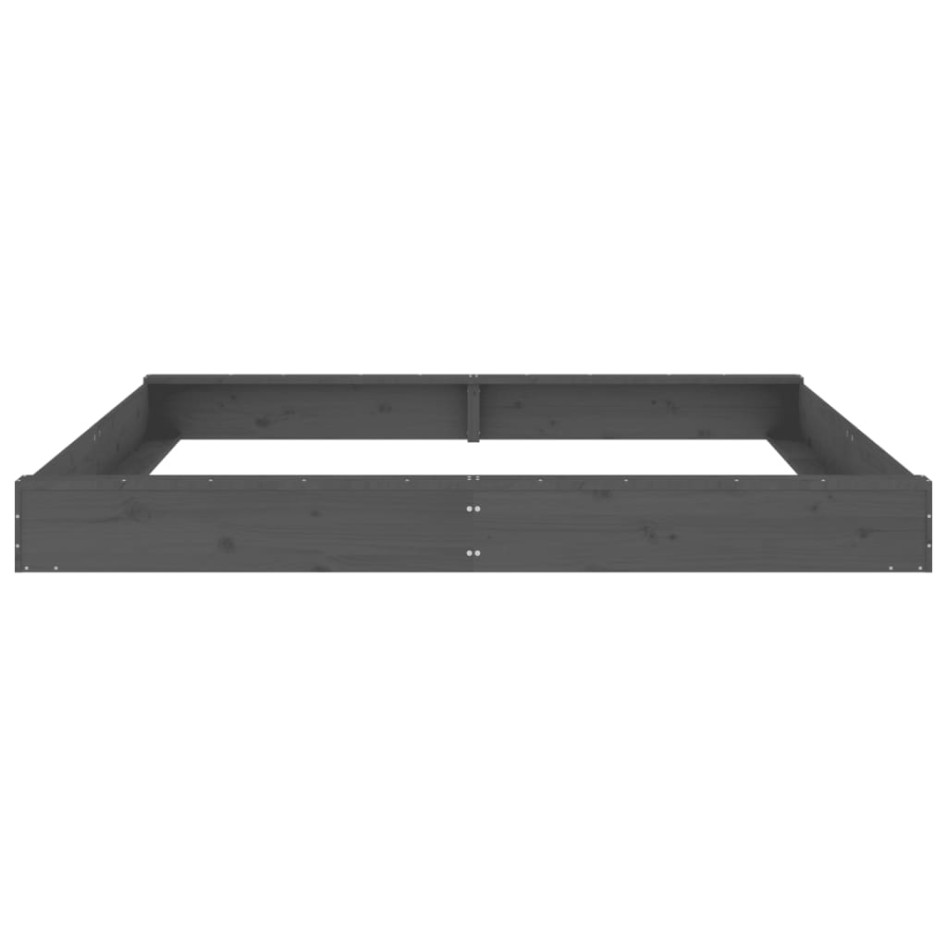 Arenero con asientos cuadrado madera maciza de pino